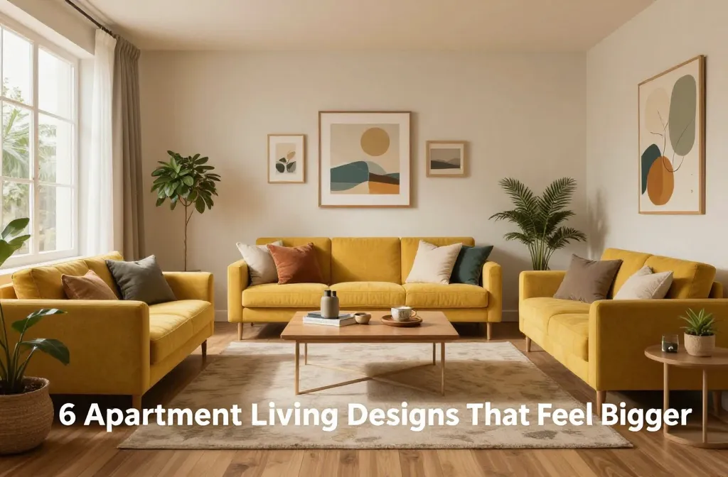 6 Apartment Living Room Designs That Feel Bigger