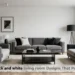 8 Black and White Living Room Designs That Pop