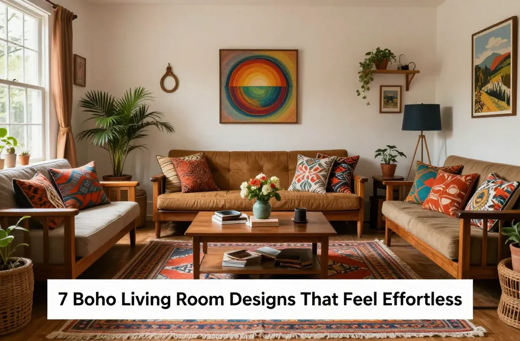 7 Boho Living Room Designs That Feel Effortless