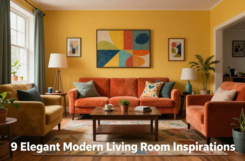 9 Elegant Modern Living Room Inspirations