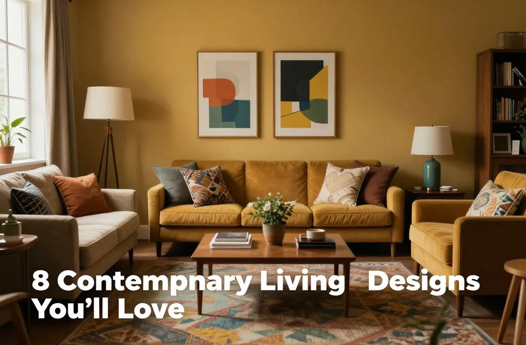 8 Contemporary Living Room Designs You’ll Love