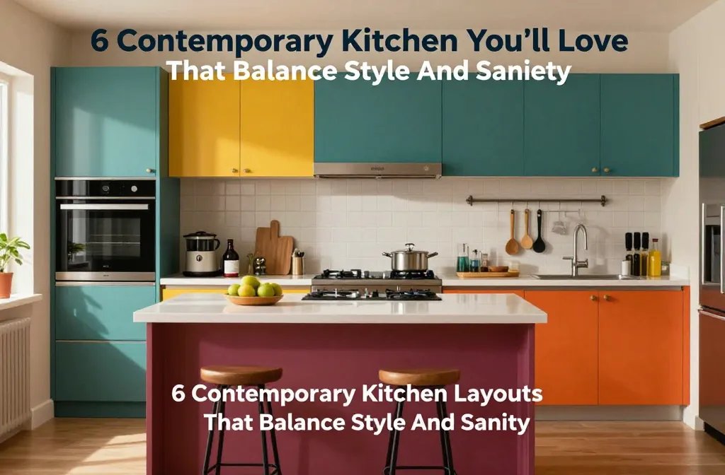 6 Contemporary Kitchen Layouts You’ll Love That Balance Style And Sanity