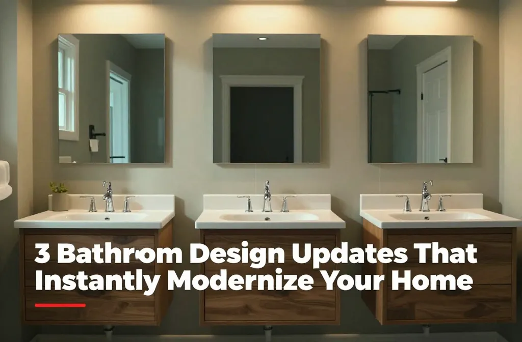 3 Bathroom Design Updates That Instantly Modernize Your Home