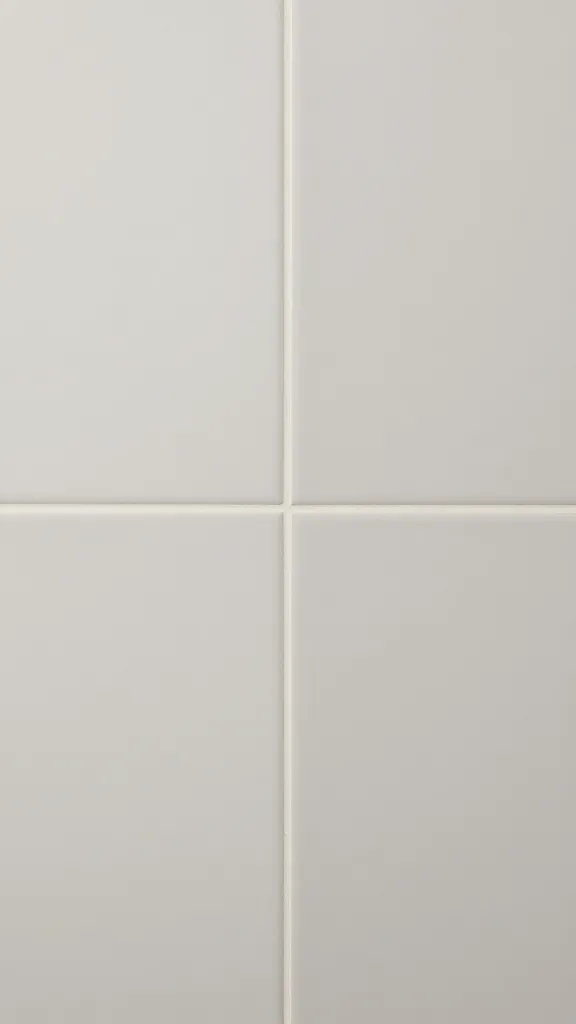 seamless grout-matched tile corner, minimal grout lines