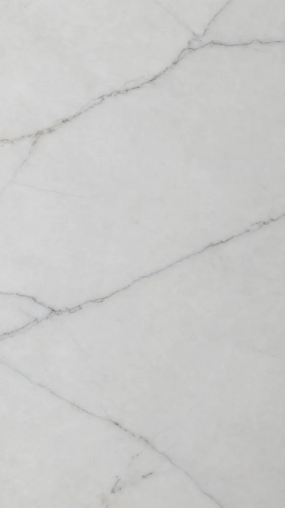 polished carrara marble dining tabletop veining detail