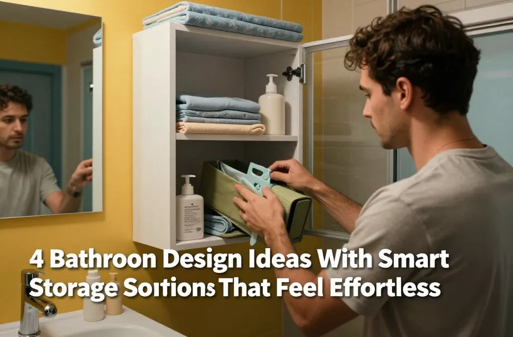 4 Bathroom Design Ideas With Smart Storage Solutions That Feel Effortless
