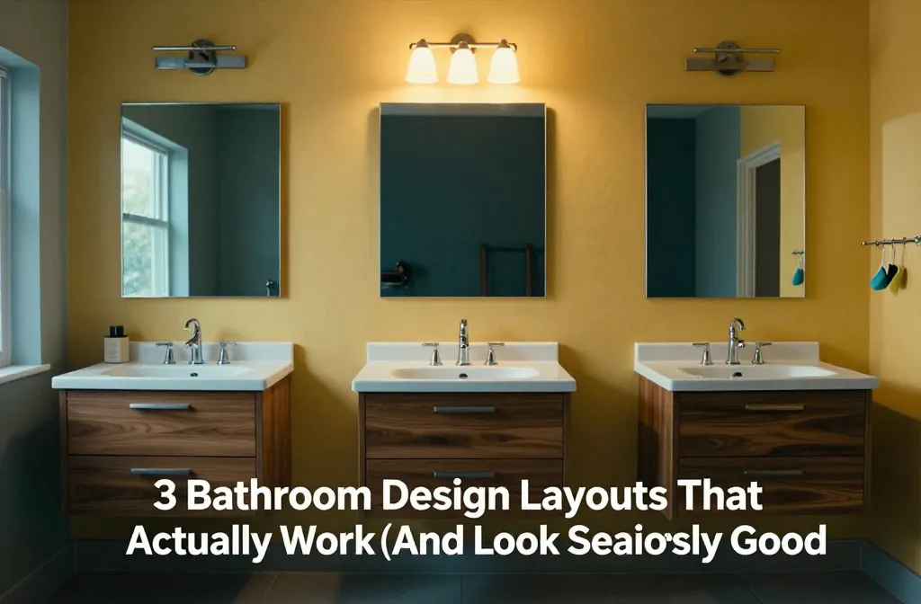 3 Bathroom Design Layouts That Actually Work (And Look Seriously Good)
