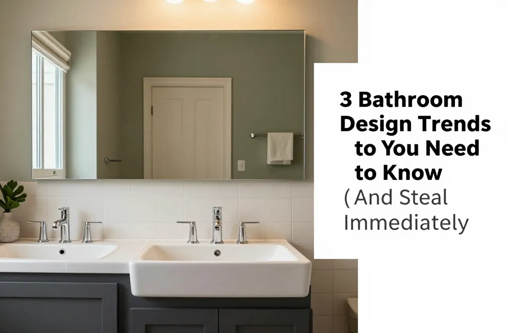 3 Bathroom Design Trends You Need to Know (And Steal Immediately)